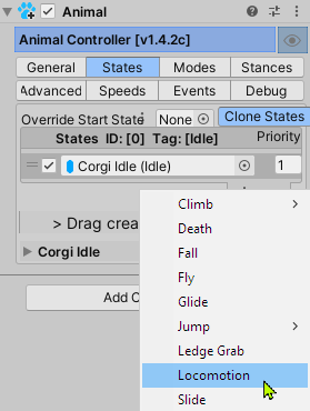 Add locomotion