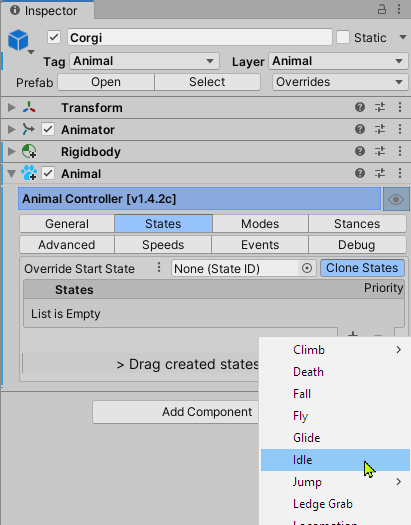 Adding idle