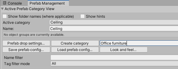 Create category