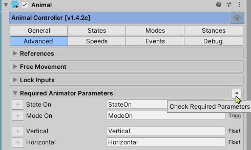 Create required params