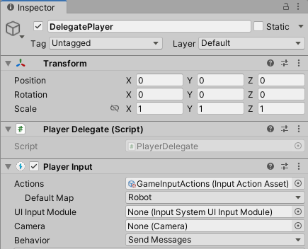 Delegate player