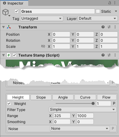 Grass with values