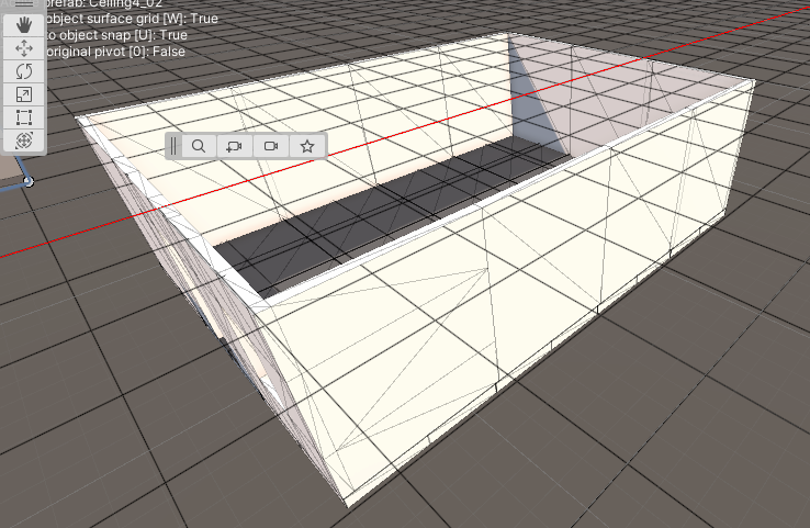 Grid at top of wall
