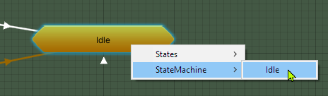 Idle transitions to self