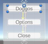Main menu selection