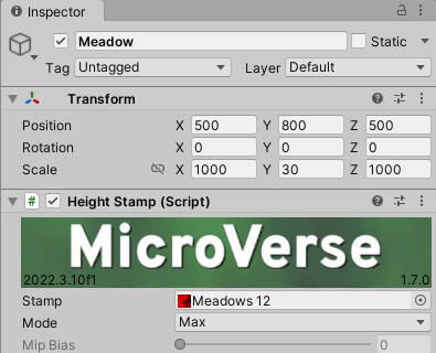 Meadow stamp