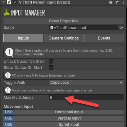 Multijump property