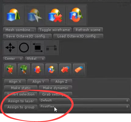 Reassign GOs to different groups