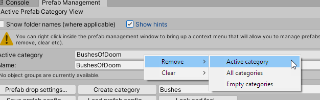 Remove category