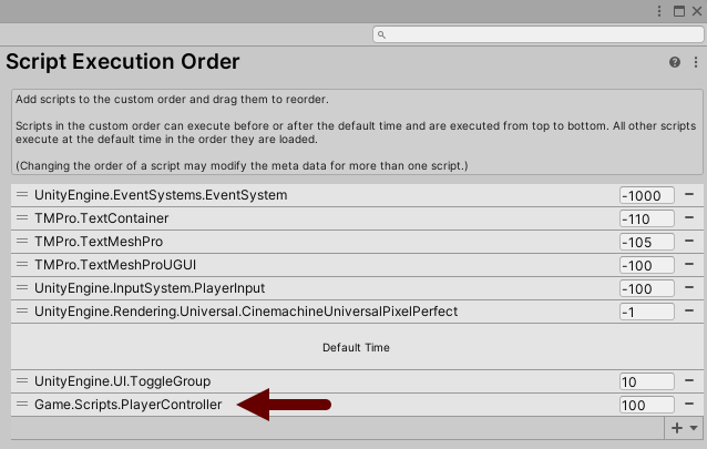 Script execution order