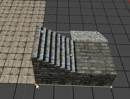 Stairs above floor