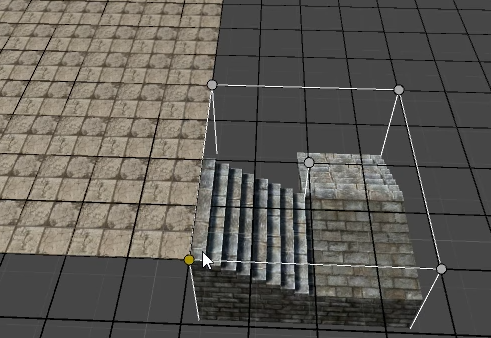 Stairs below floor
