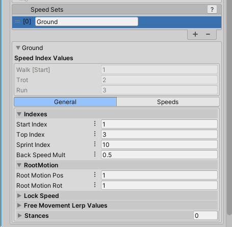 State speed general tab