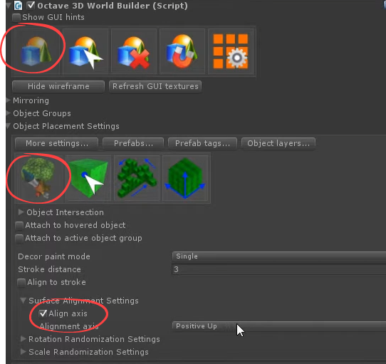 Terrain modes