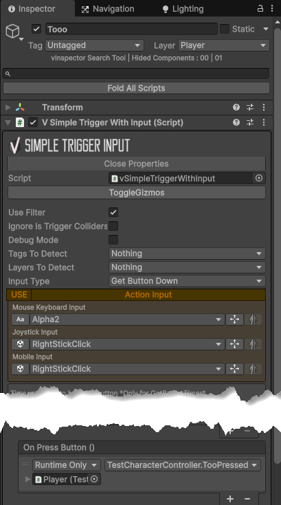 Too InVector game object
