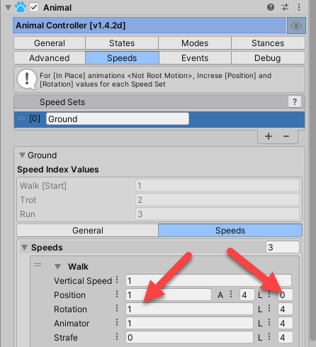 Walk speeds