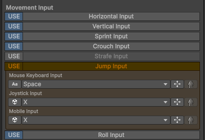 Defining the X button